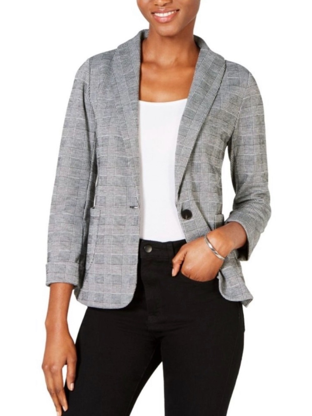 Maison Jules Plaid Blazer